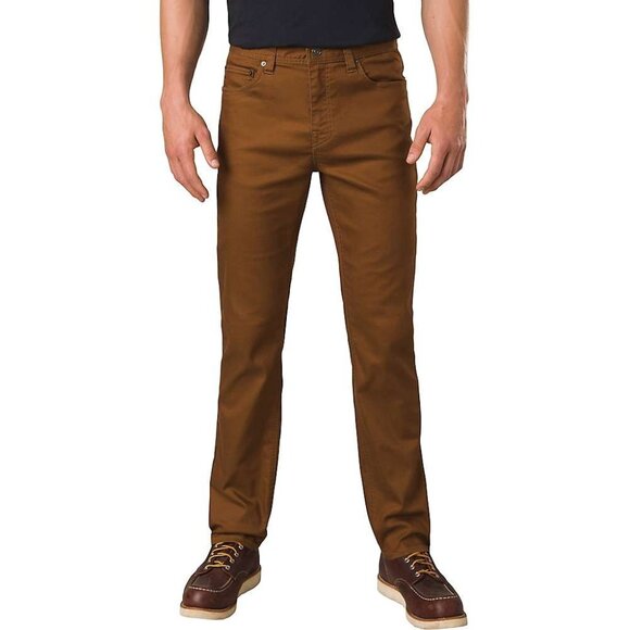PrAna Bridger Jean Sepia Mens 38/28 Slim Fit Straight Leg Stretch Denim 5 Pocket - Picture 1 of 1
